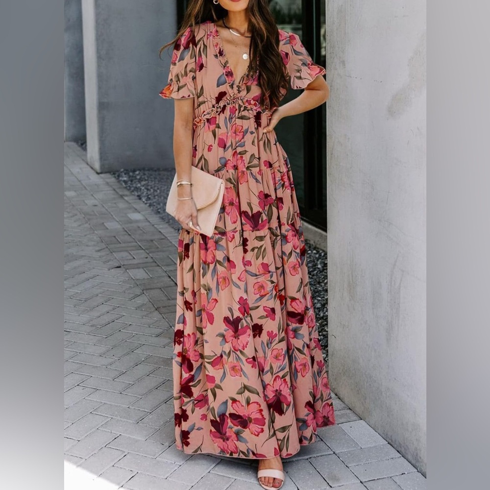 Boho Floral Maxi Dress